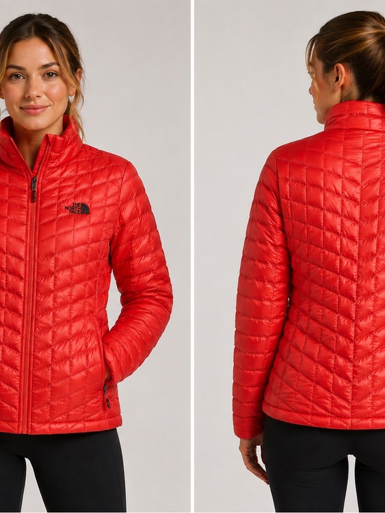 The North Face Jackets & Blazers - The North Face Women's Red Quilted Lightweight Puffer Jacket- SIZE LARGE